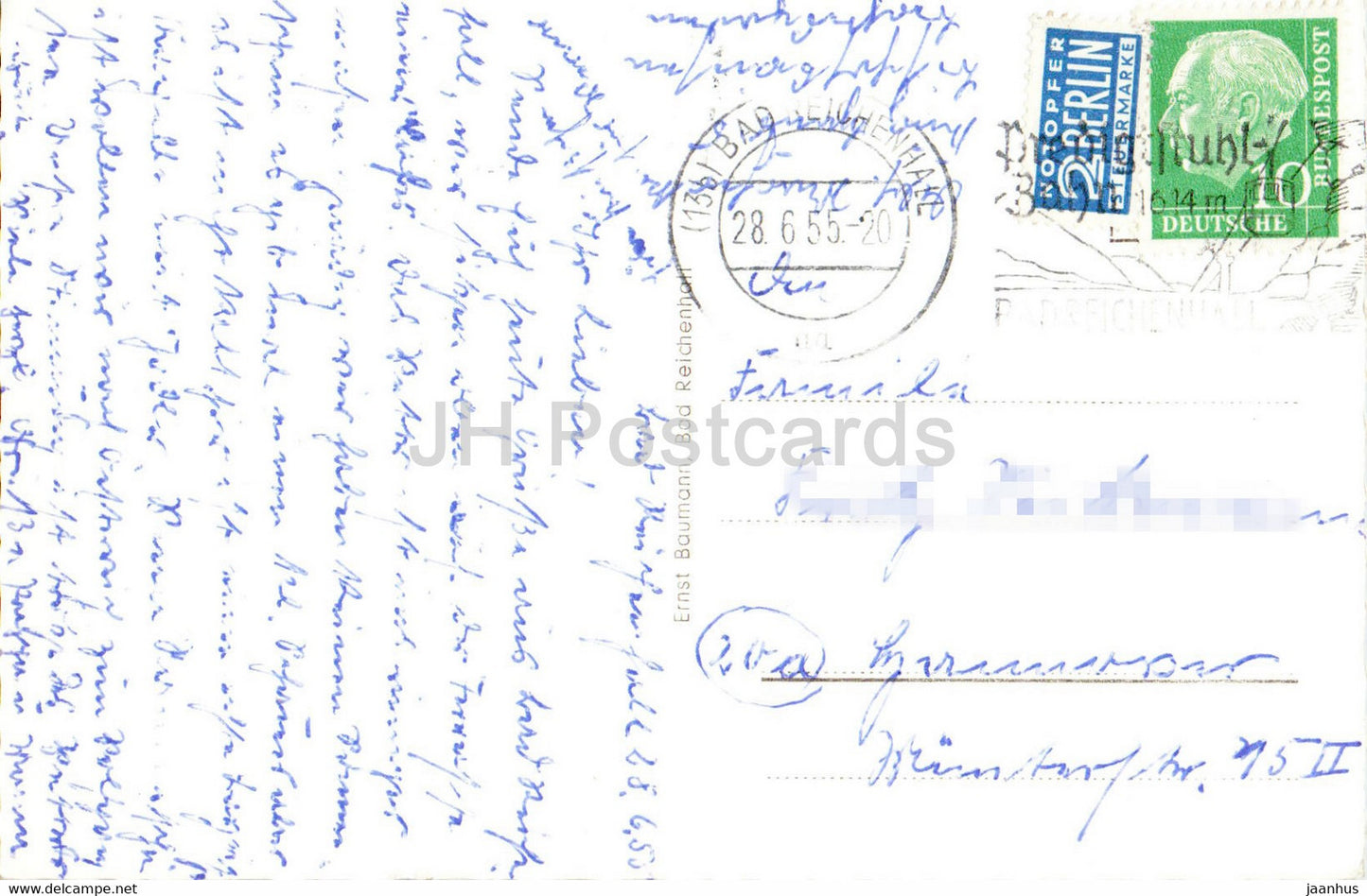 Bad Reichenhall von Nonn - alte Postkarte - 1955 - Deutschland - gebraucht
