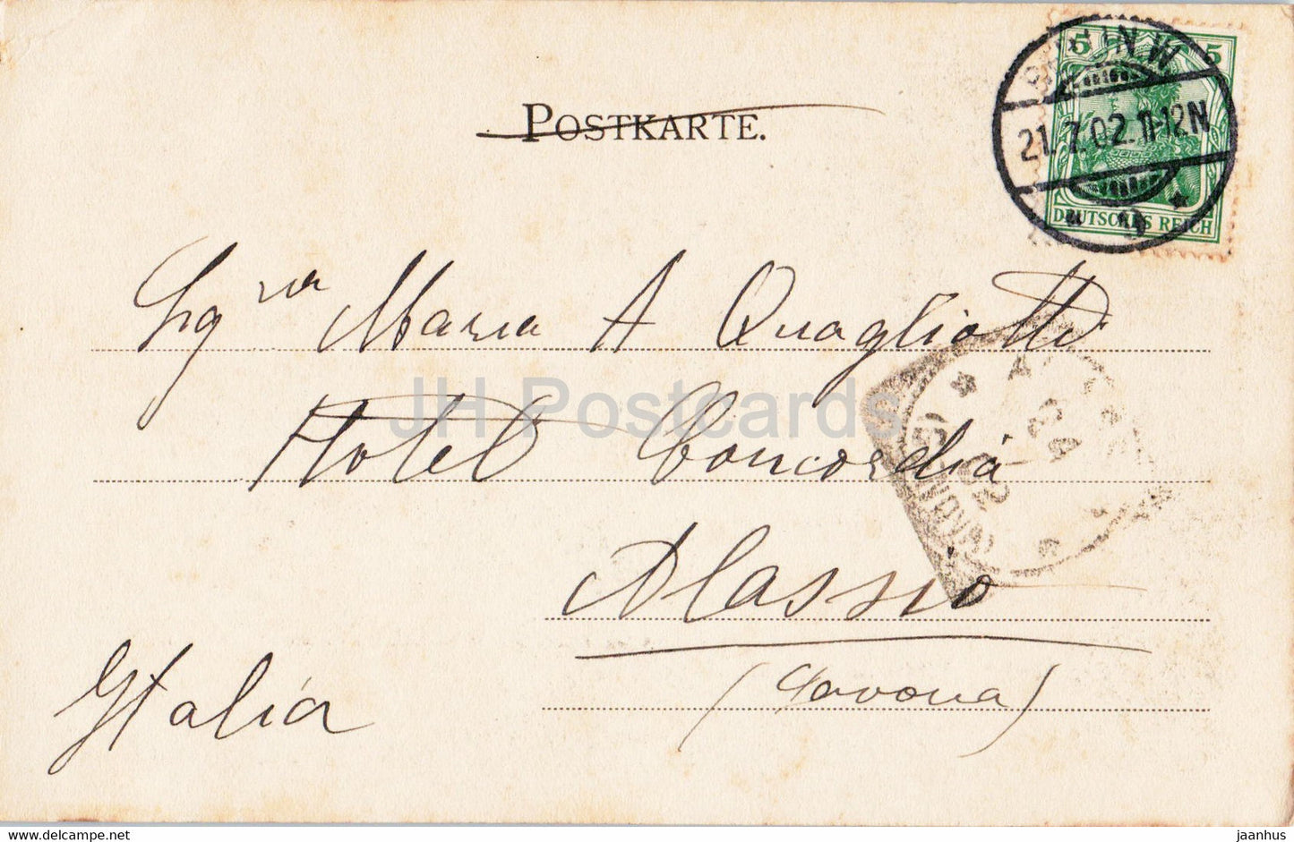 Gruss aus Berlin - Altes Museum mit Denkmal Friedrich Wilhelm III. - Denkmal - alte Postkarte - 1902 - Deutschland - gebraucht