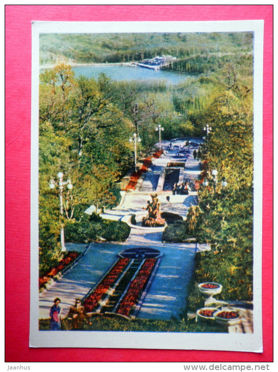The Park - Zheleznovodsk - Caucasus - 1963 - Russia USSR - unused - JH Postcards
