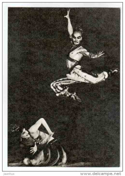 N. Kastinka as Chag and S. Yagudin as Kuman - Prince Igor Opera 1 - Soviet ballet - 1970 - Russia USSR - unused - JH Postcards