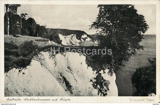 Sassnitz Stubbenkammer auf Rugen - Wissower Ufer - 1934 - old postcard - Germany - used - JH Postcards