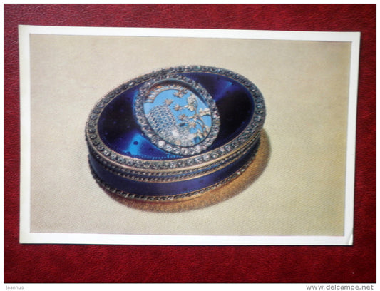 snuffbox with the motto USEFUL , Germany , 1780 - Western European Jewelry - 1971 - Russia USSR - unused - JH Postcards