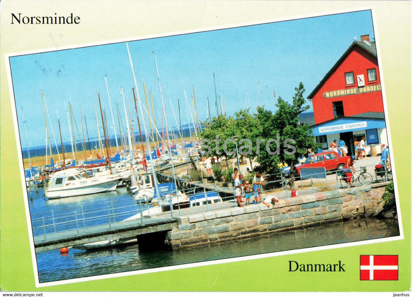 Norsminde - Port - boat - 1996 - Denmark - used - JH Postcards