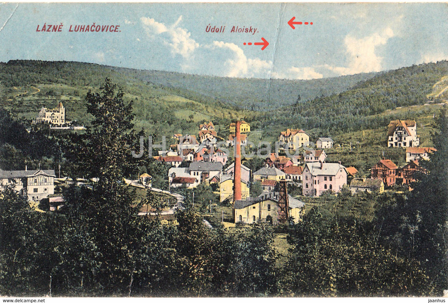 Lazne Luhacovice - Udoli Aloisky - old postcard - Czech Republic - unused - JH Postcards