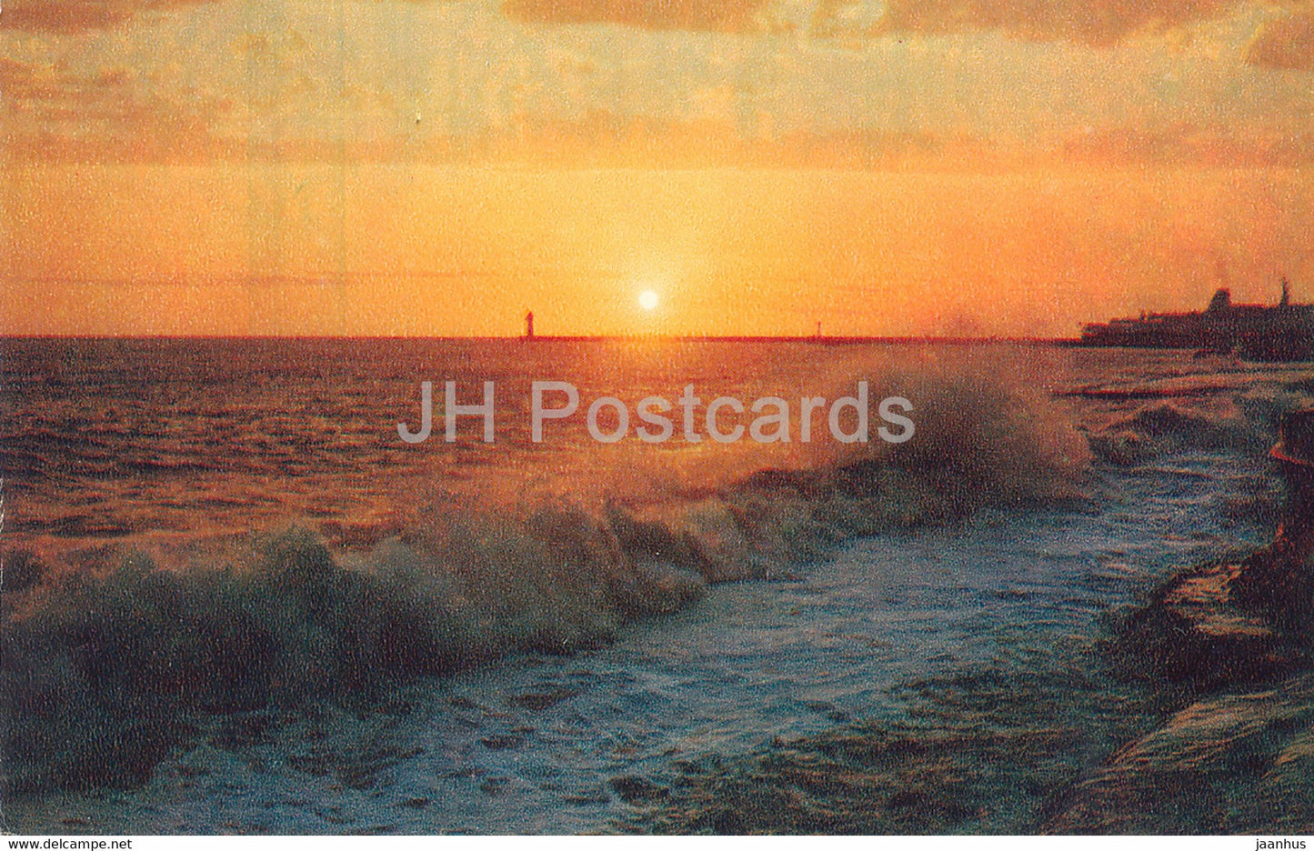 Sochi - Sunset - sea - 1972 - Russia USSR - unused - JH Postcards