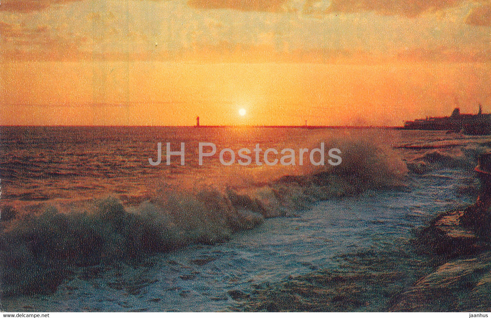 Sochi - Sunset - sea - 1972 - Russia USSR - unused - JH Postcards