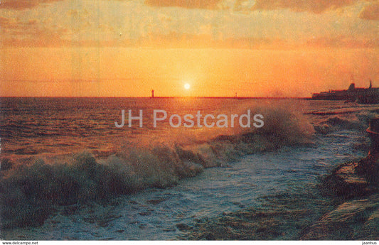 Sochi - Sunset - sea - 1972 - Russia USSR - unused - JH Postcards