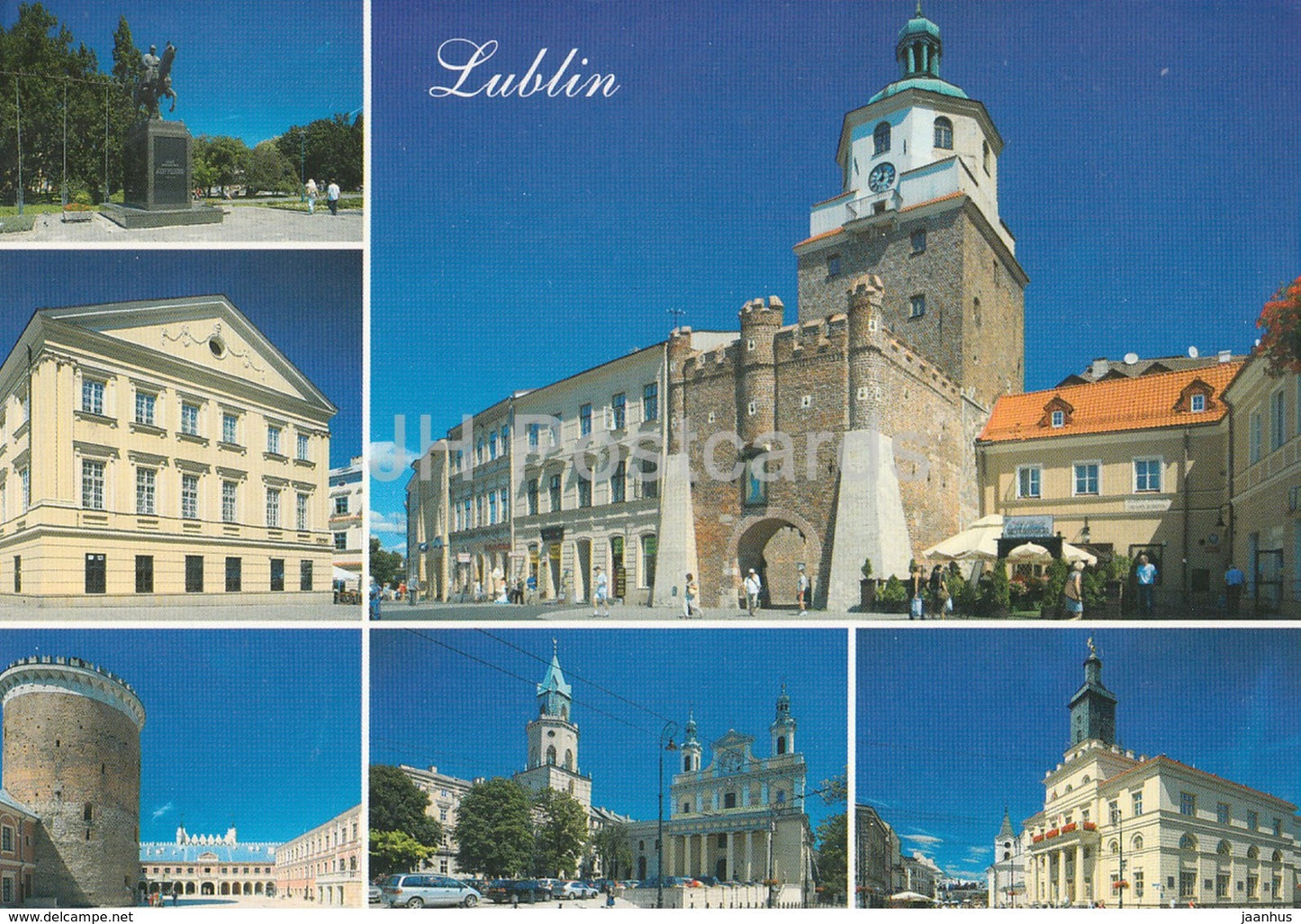 Lublin views - Poland -  used - JH Postcards