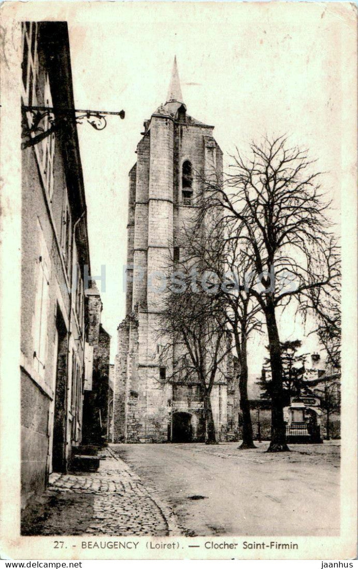 Beaugency - Clocher Saint Firmin - bell tower - 27 - old postcard - France - used - JH Postcards