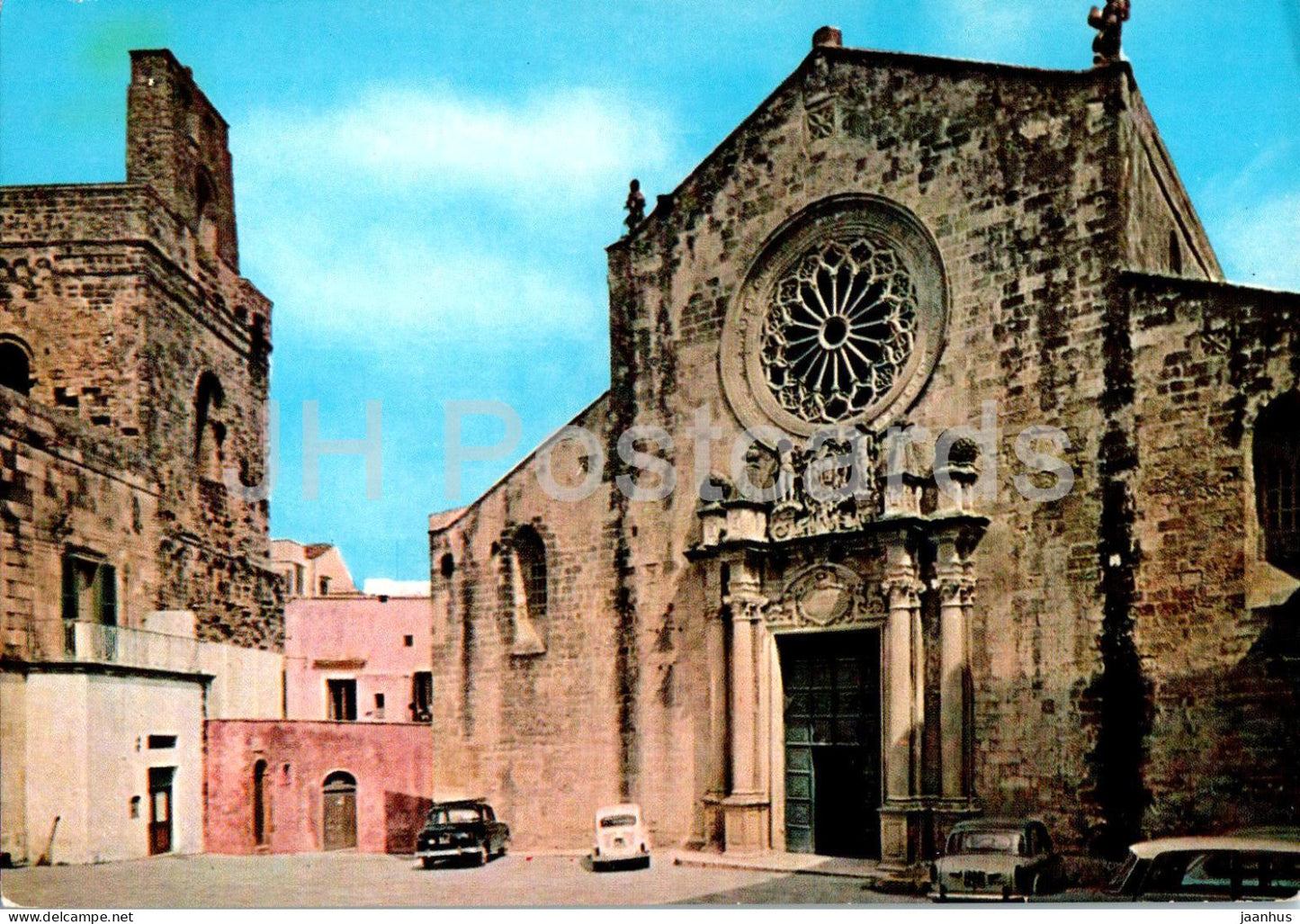 Otranto - Fronte della Basilica - front of the Basilica - 93 - Italy - used - JH Postcards