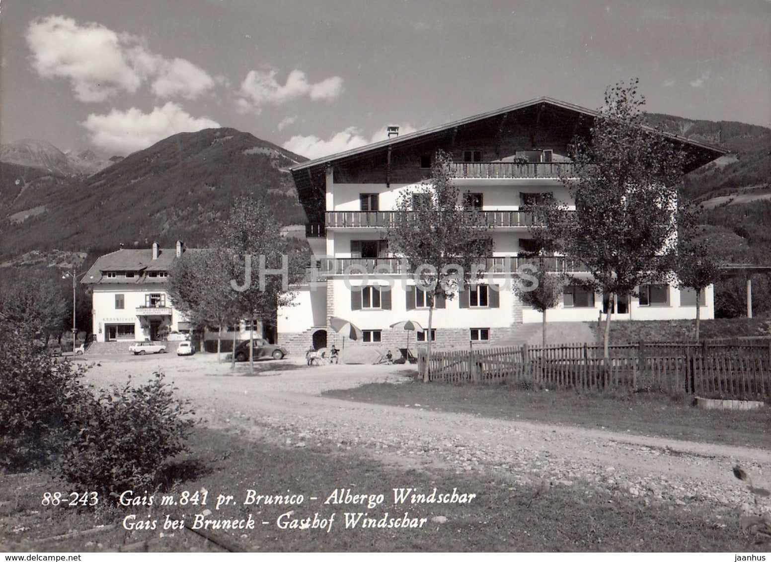Gais 841 m pr Brunico - Albergo Windschar - Gais bei Bruneck - Gasthof Windschar - Italy - 1967 - used - JH Postcards