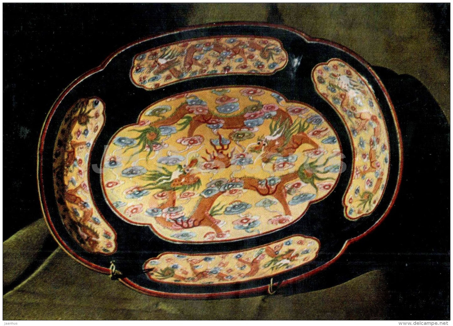 Colour-Varnished Tray - National Historical Museum - bronze articles - vietnamese art - Vietnam - unused - JH Postcards