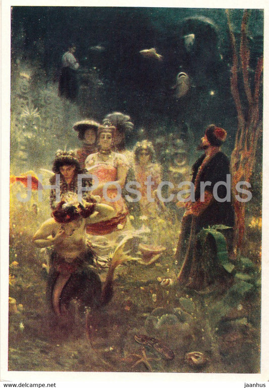painting by I. Repin - Sadko - Russian art - 1966 - Russia USSR - unused - JH Postcards