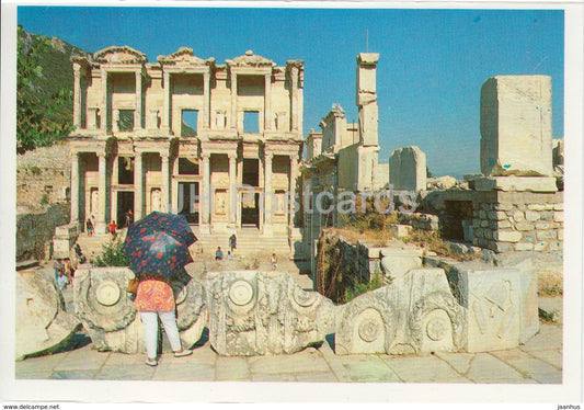 Ephesus - The Library of Celsus - 1 - ancient ruins - Turkey - unused - JH Postcards