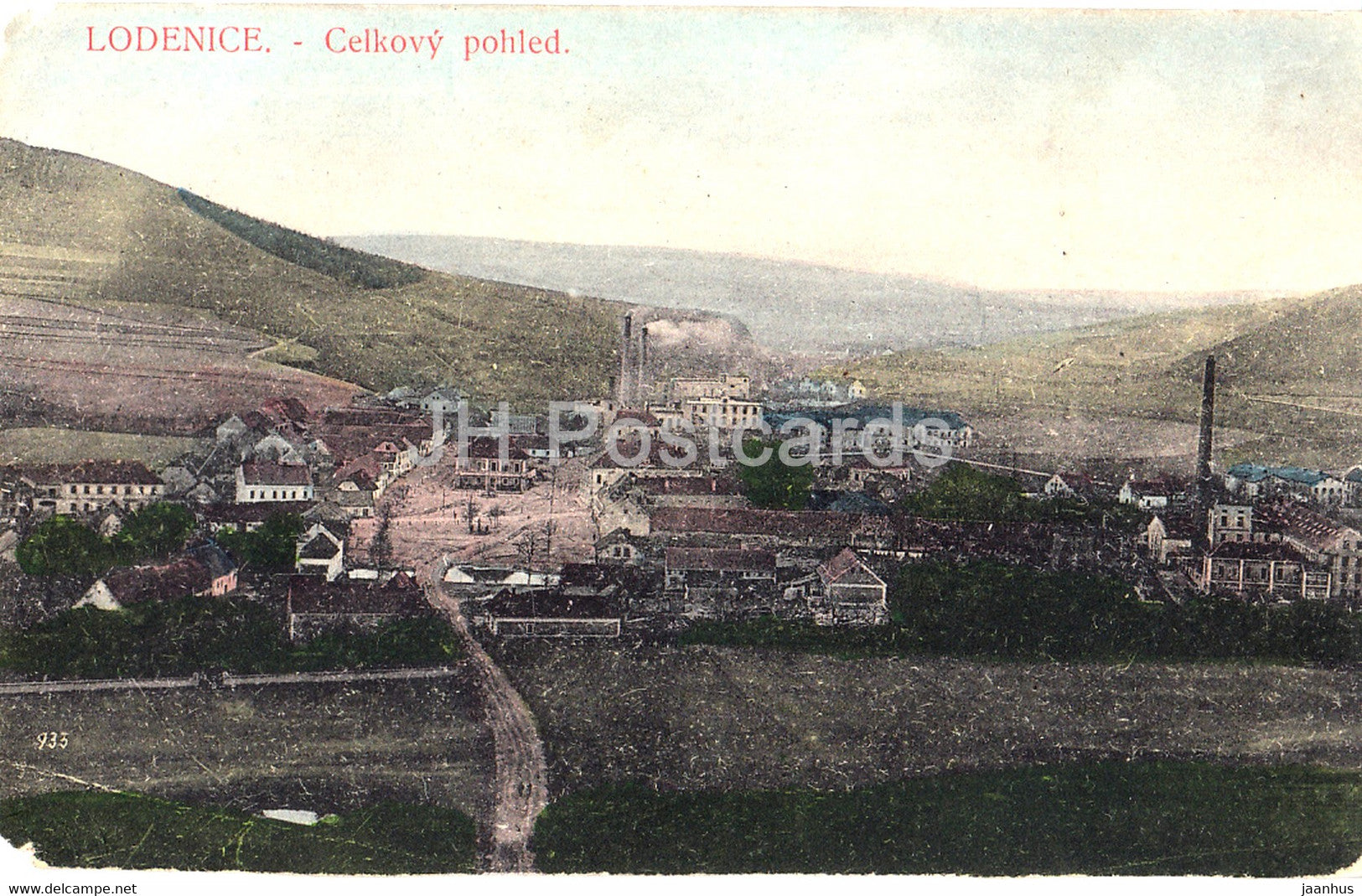 Lodenice - Celkovy Pohled - old postcard - Czech Republic - used - JH Postcards