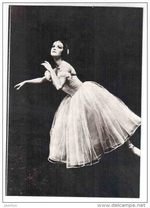 In the ballet Chopiniana - Helmi Puur ballerina - ballet - 1979 - Estonia USSR - unused - JH Postcards