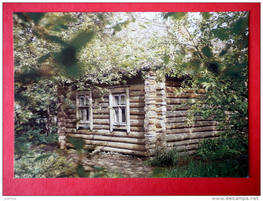 makeshift hut - Sergei Yesenin Museum-Reserve - 1986 - USSR Russia - unused - JH Postcards