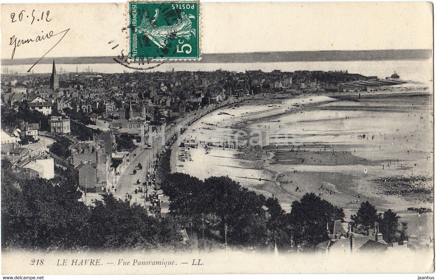 Le Havre - Vue Panoramique - 218 - old postcard - 1912 - France - used - JH Postcards