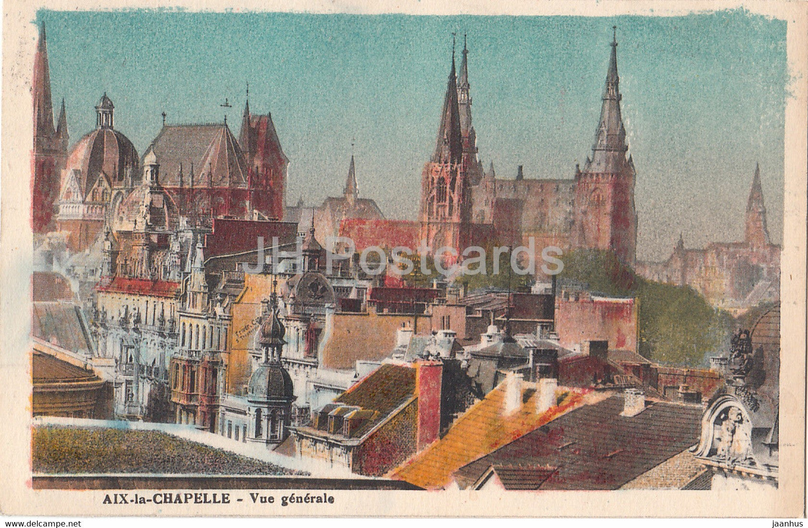 Aix La Chapelle - Vue Generale - Aachen - old postcard - Germany - used - JH Postcards