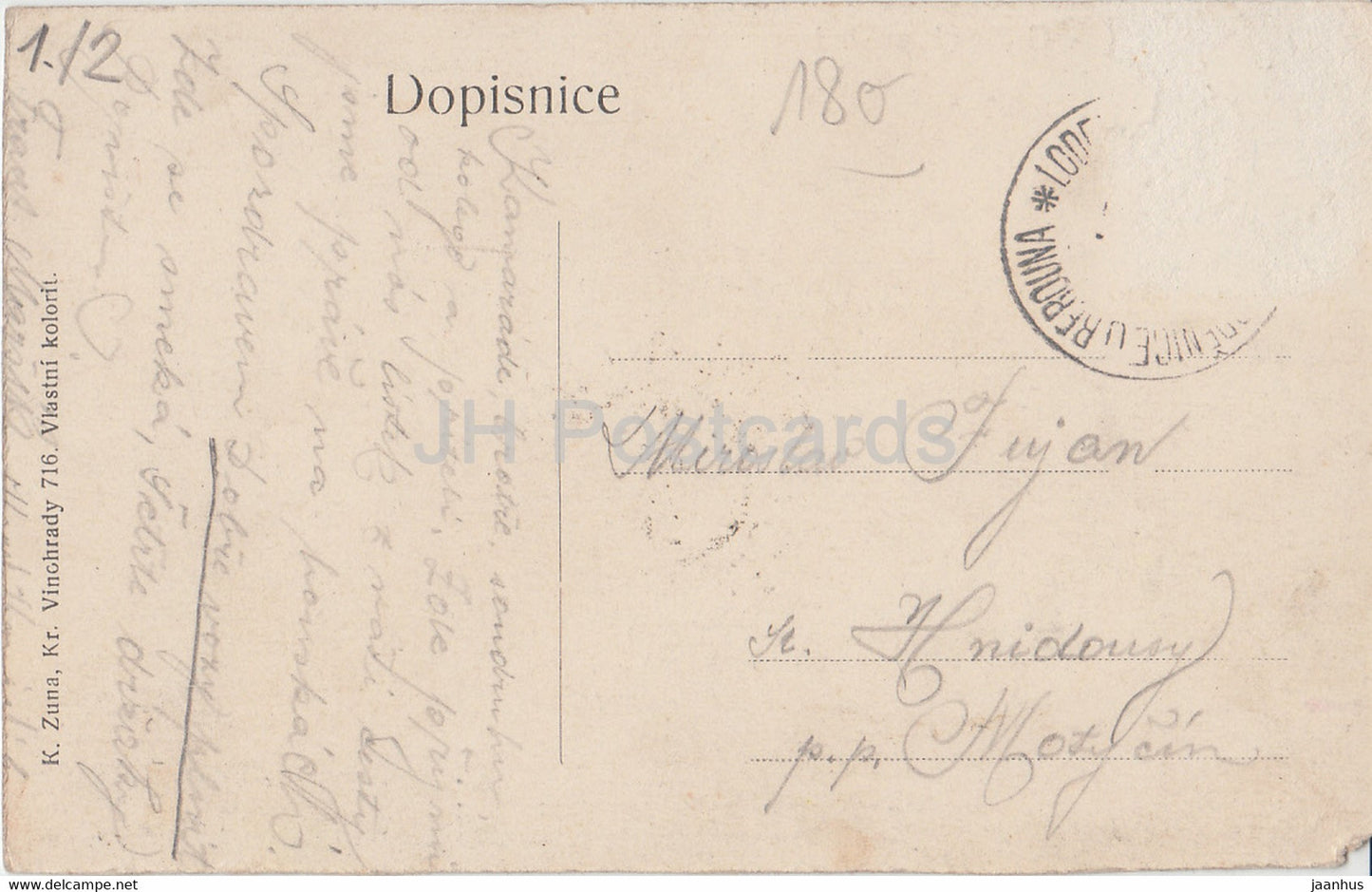 Lodenice - Celkovy Pohled - old postcard - Czech Republic - used