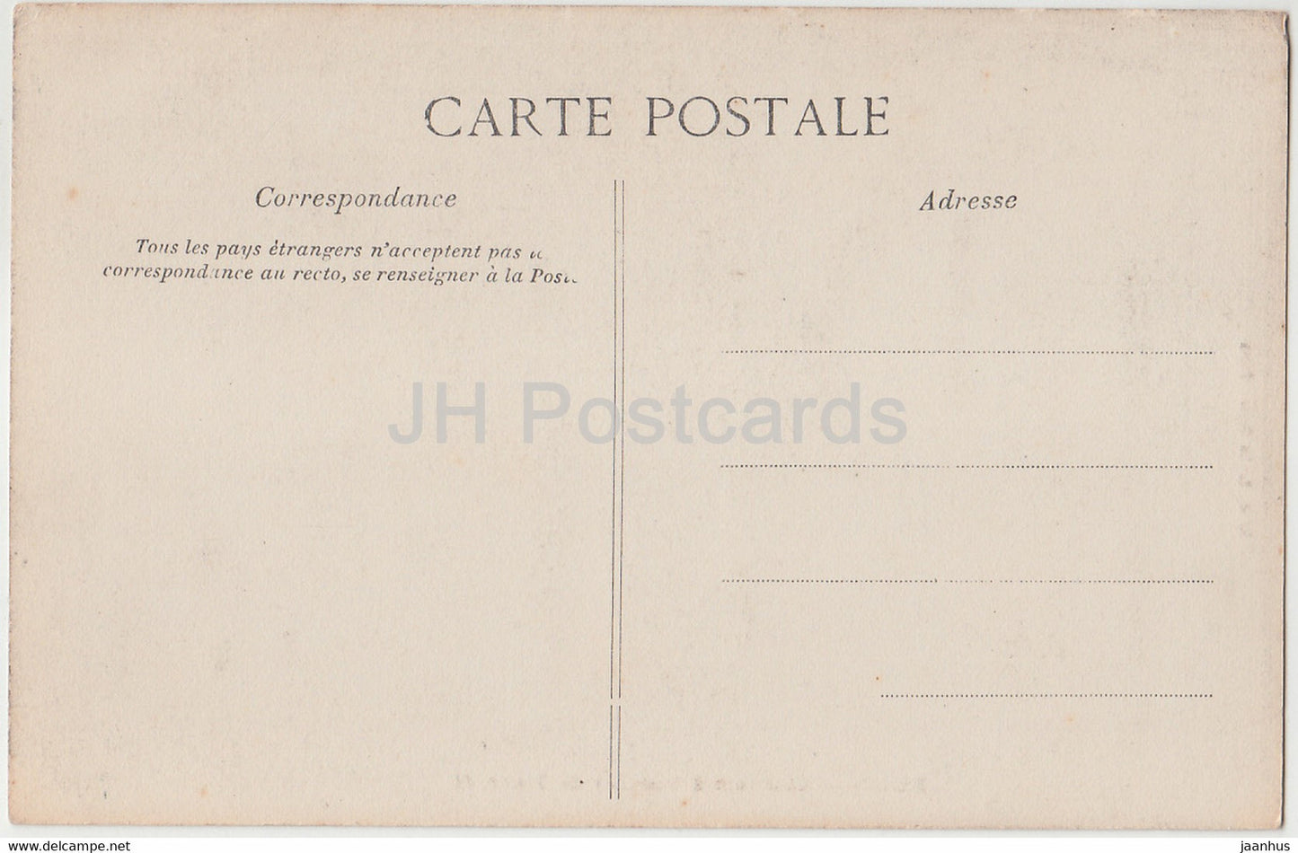 Blois - Chambre a Coucher de Henri II - Schloss - alte Postkarte - Frankreich - unbenutzt