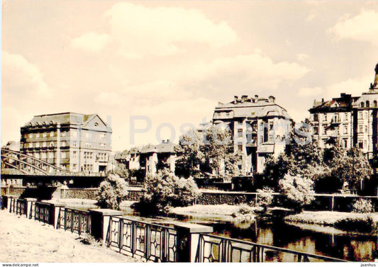 Ostrava - Nabrezi u Ostravice - embankment near Ostravice - Czech Repubic - Czechoslovakia - used - JH Postcards