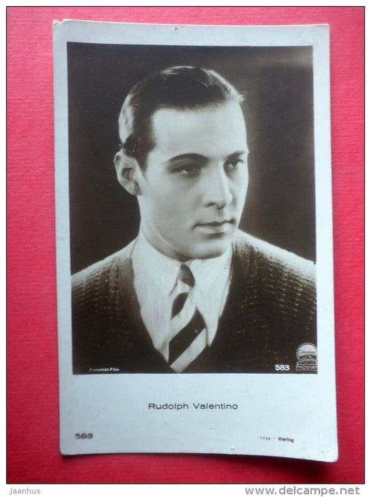 Rudolph Valentino - italian movie actor - film - Amag - Iris Verlag - 583 - old postcard - Germany - unused - JH Postcards