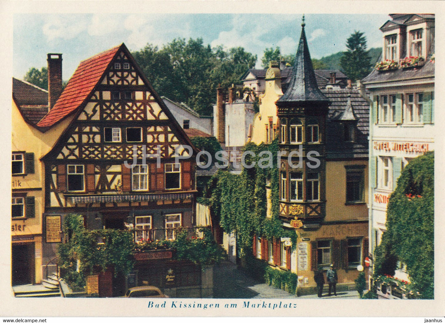 Bad Kissingen am Marktplatz - old postcard - Germany - unused - JH Postcards