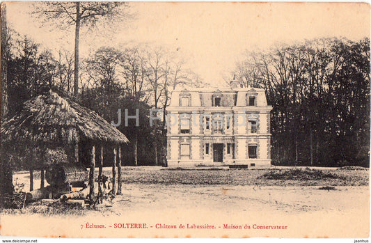 Solterre - Chateau de Labussiere - Maison du Conservateur - Ecluses - castle - 7 - old postcard - France - unused - JH Postcards