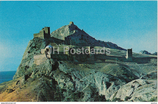 Sudak - General view of Genoese fortress - Crimea - 1974 - Ukraine USSR - unused - JH Postcards