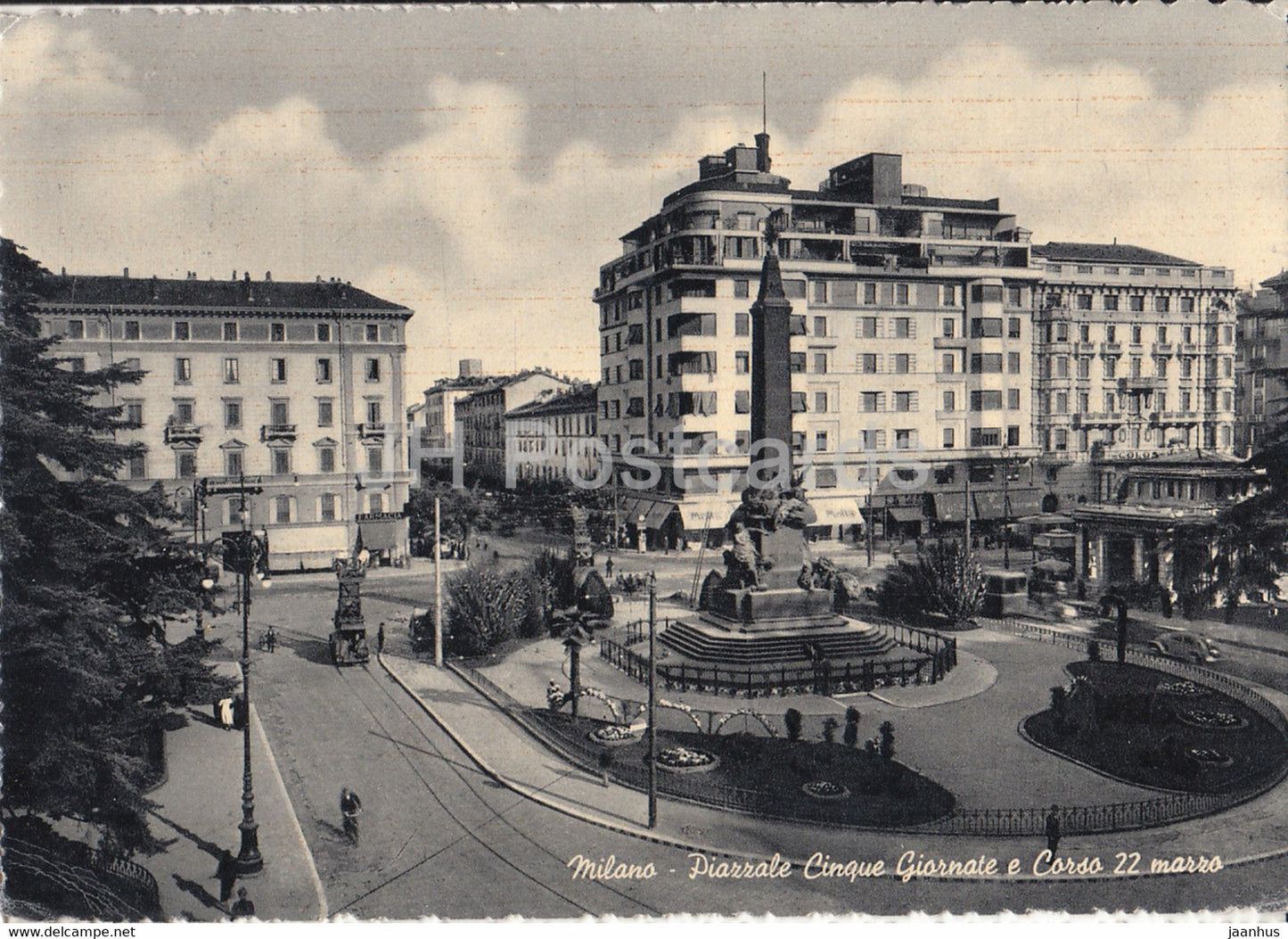 Milano - Milan - Piazzale Cinque Giornate e Corso 22 Marzo - old postcard - 1952 - Italy - used - JH Postcards