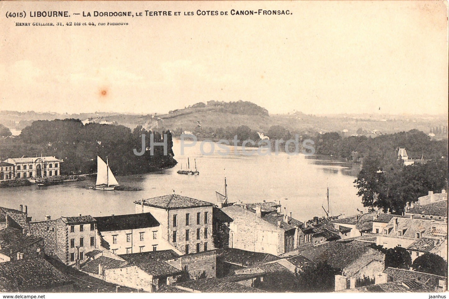 Libourne - La Dordogne - Le Tertre les Cotes de Canon Fronsac - 4015 - old postcard - 1905 - France - used - JH Postcards