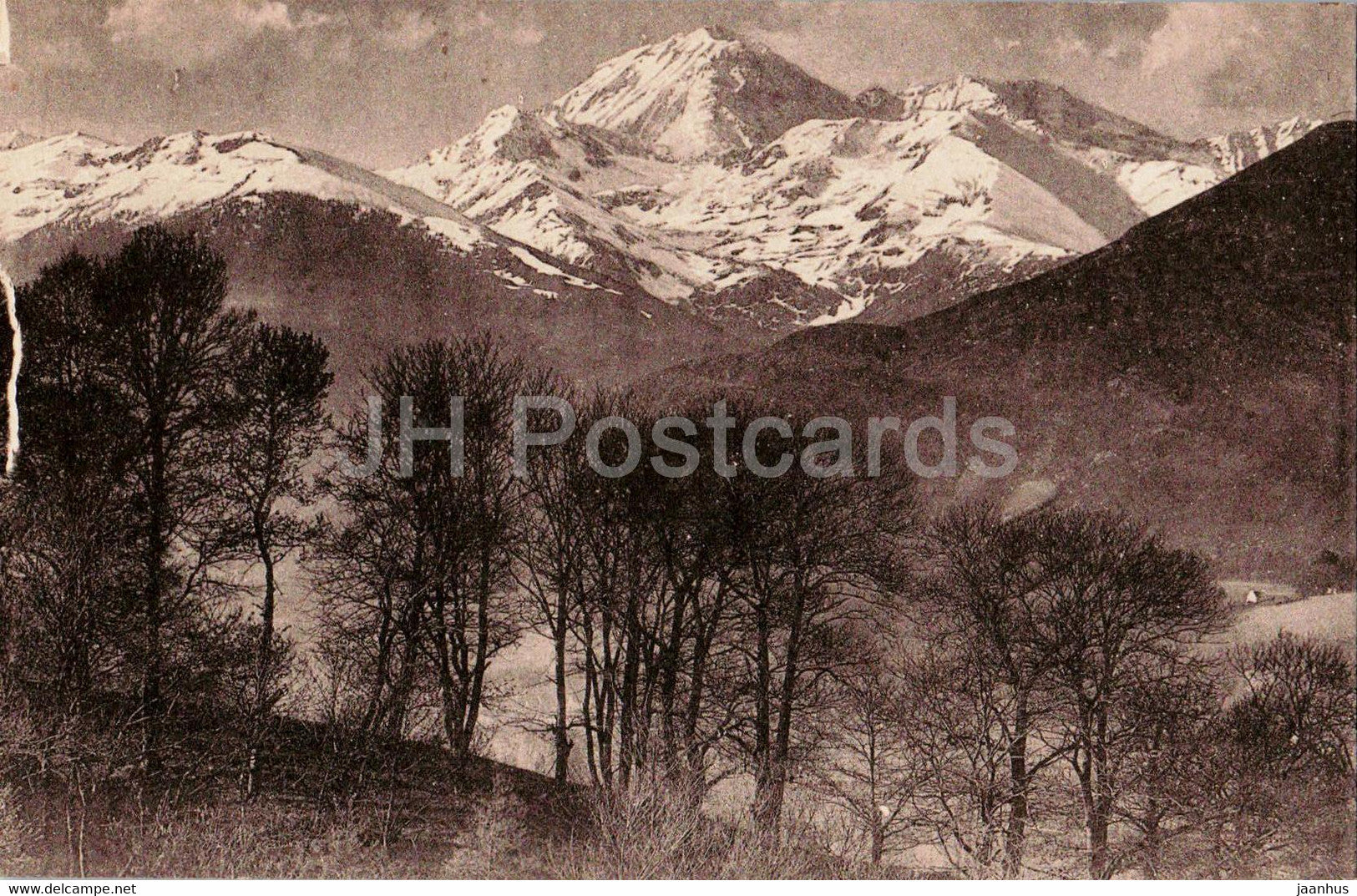 Bagneres de Bigorre - Le Pic du Midi vu des Palomieres - 66 - old postcard - France - unused - JH Postcards