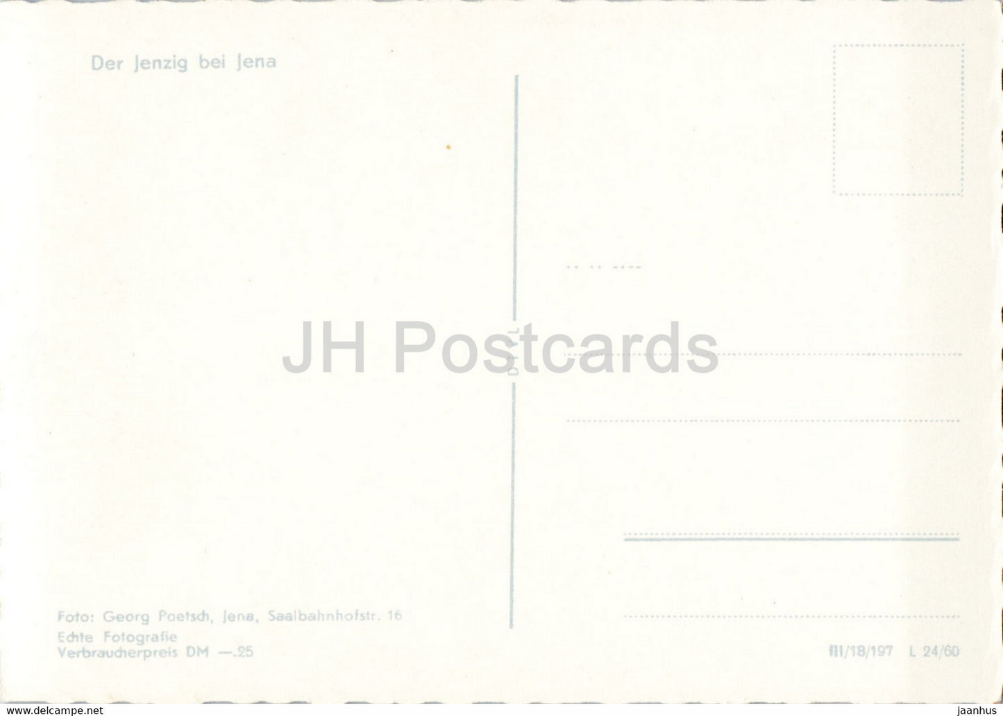 Der Jenzig bei Jena - old postcard - Germany DDR - unused