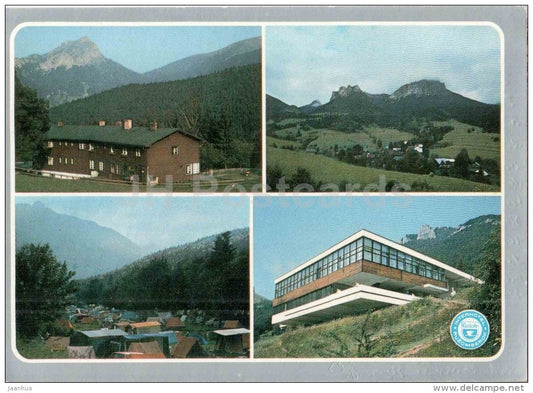 cottage - Stefanova - camping - restaurant Sokolie - Mala Fatra - Vratna valley - Czechoslovakia - Slovakia - used 1985 - JH Postcards
