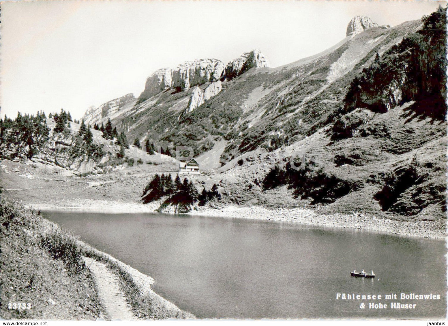 Fahlensee mit Bollenwies & Hohe Hauser - 23733 - old postcard - Switzerland - unused - JH Postcards