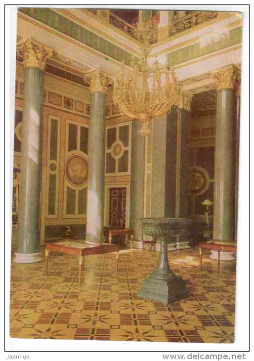Twelve Columns Hall - halls of the Hermitage I - Leningrad - St. Petersburg - 1968 - Russia USSR - unused - JH Postcards