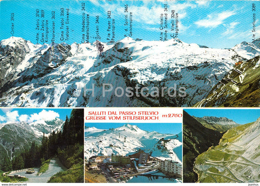 Saluti dal Passo Stelvio - Grusse vom Stilfserjoch - multiview - 1979 -  Italy - Italia - used - JH Postcards