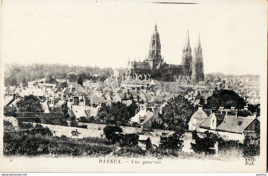 Bayeux - Vue Generale - old postcard - France - unused - JH Postcards