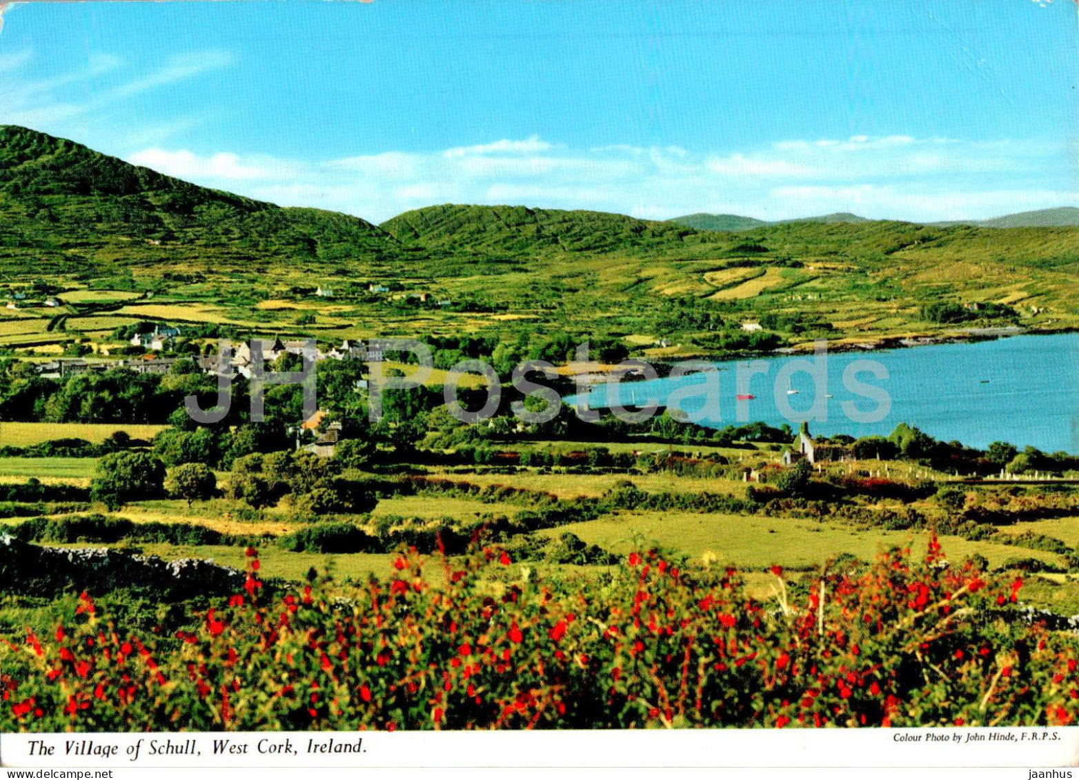 The Village of Schull - West Cork - 1971 - Ireland - used - JH Postcards
