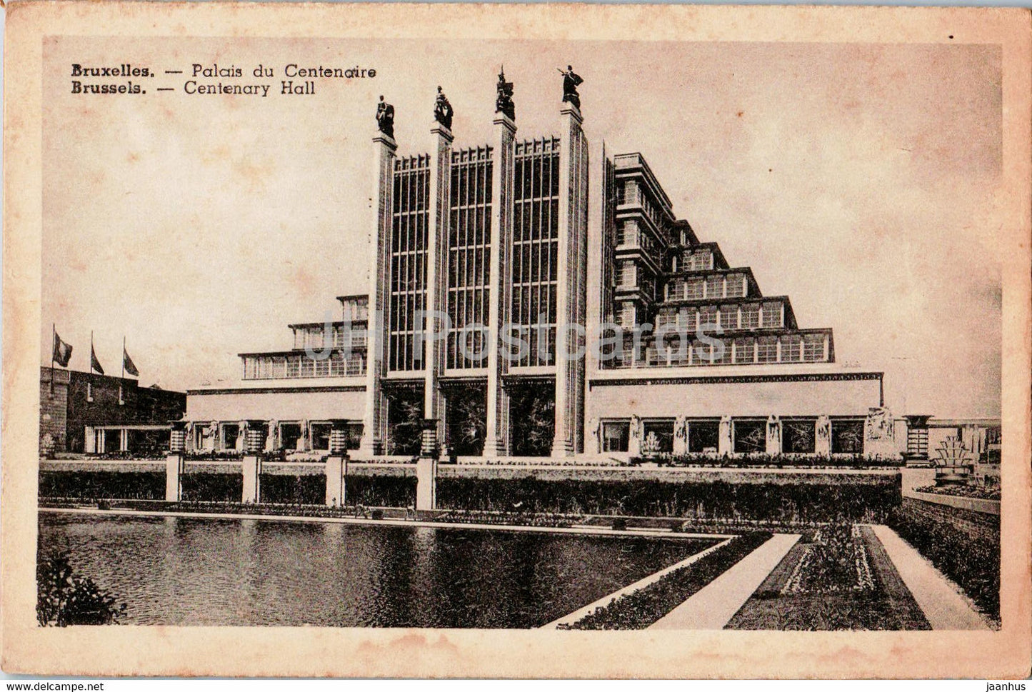 Bruxelles - Brussels - Palais du Centenaire - Centenary Hall - old postcard - Belgium - unused - JH Postcards