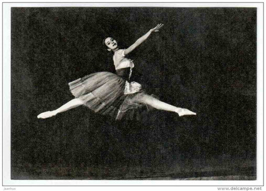 N. Bessmertnova as Giselle - Giselle Ballet - Soviet ballet - 1970 - Russia USSR - unused - JH Postcards