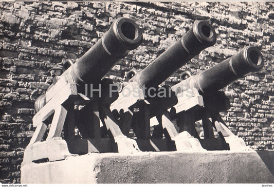Zotov Bastion Cannons - Peter and Paul Fortress Museum - Leningrad - St Petersburg - 1966 - Russia USSR - unused - JH Postcards