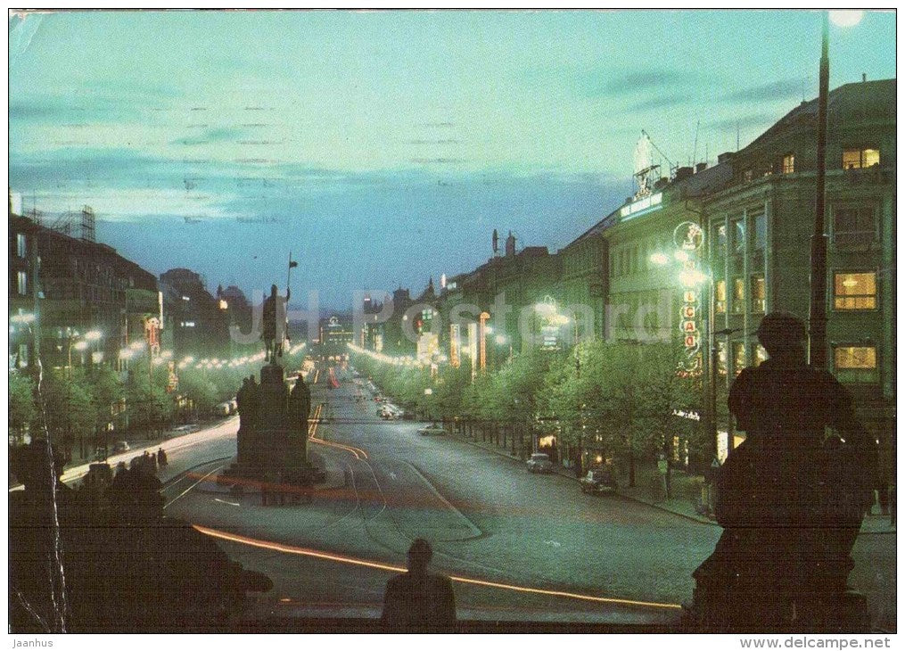 Praha - Prague - Wenceslas square - Czechoslovakia - Czech - used 1975 - JH Postcards