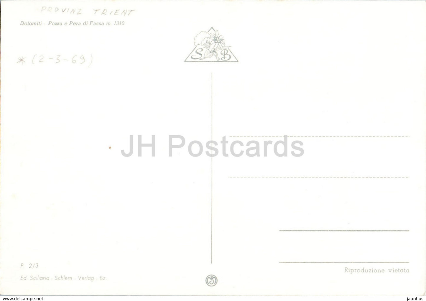 Pozza e Pera di Fassa - Dolomiti - Italy - used