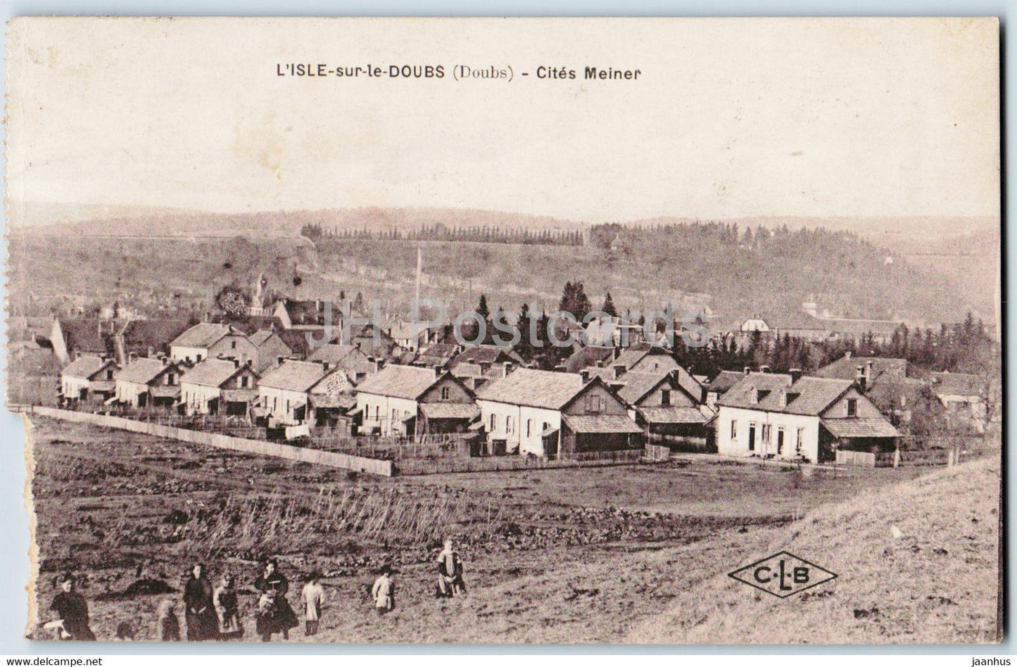 L'Isle sur le Doubs - Cites Meiner - old postcard - 1928 - France - used - JH Postcards