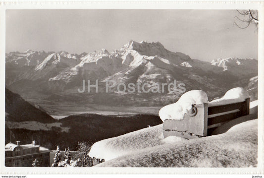 Leysin - Les Dents du Midi - 504 - Switzerland - 1958 - used - JH Postcards