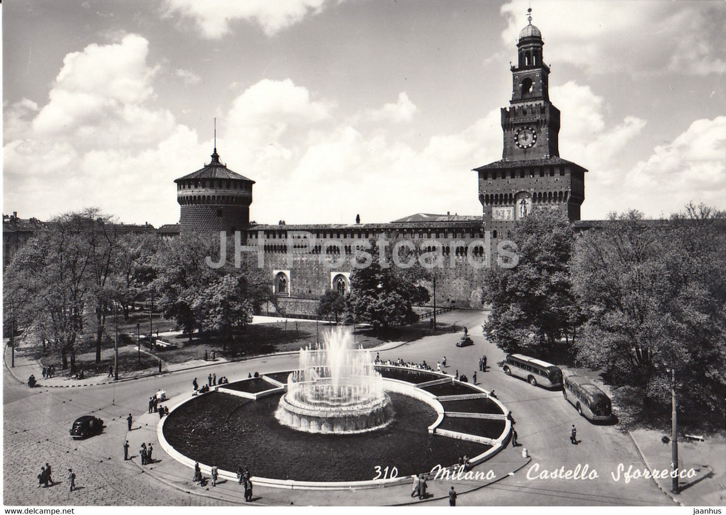 Milano - Milan - Castello Sforresco - castel - 310 - Italy - unused - JH Postcards