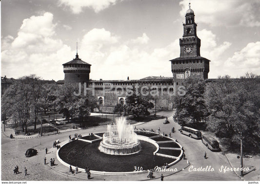 Milano - Milan - Castello Sforresco - castel - 310 - Italy - unused - JH Postcards