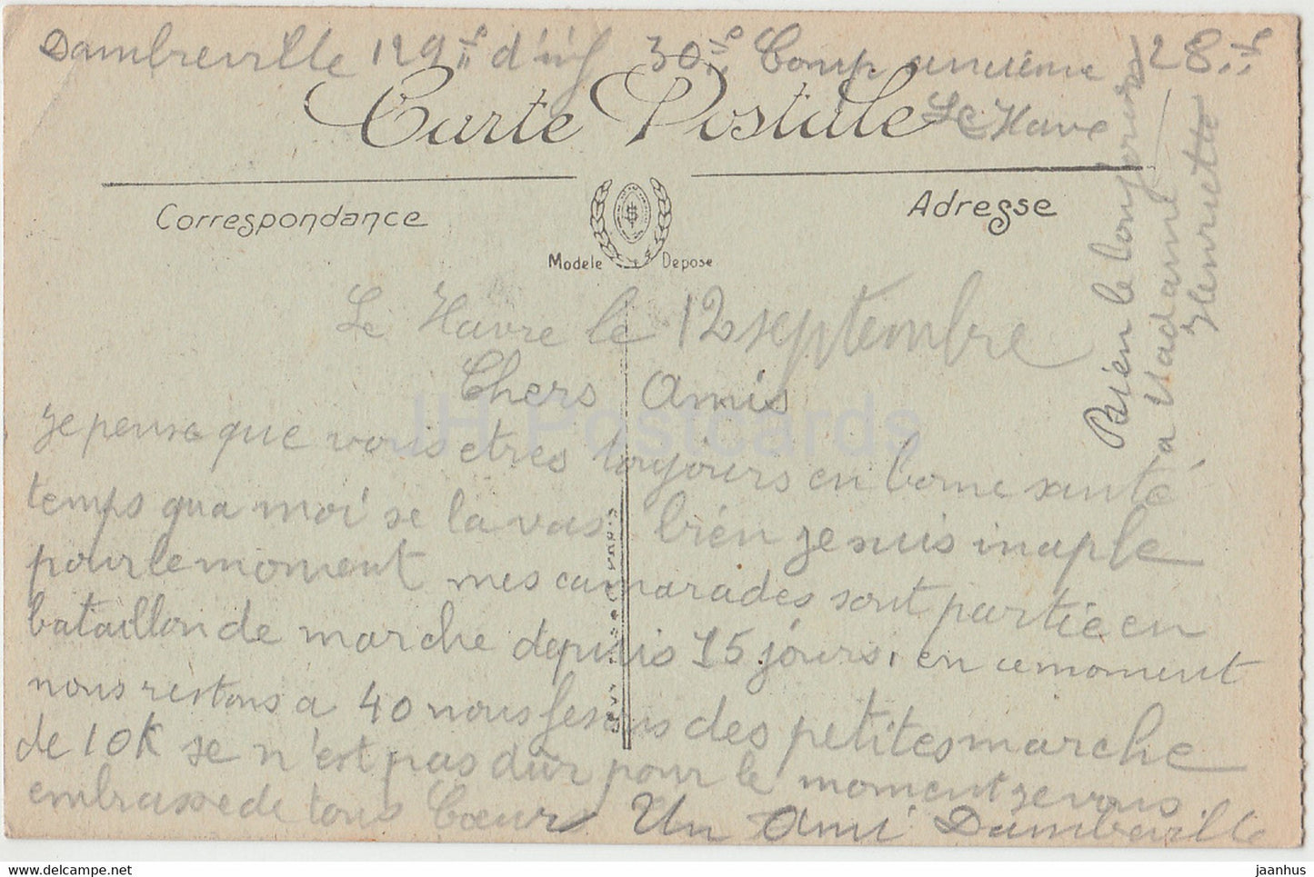 Le Havre - Vue Panoramique - 1 - old postcard - France - used